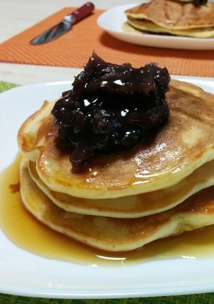 安納いも入り♪豆乳パンケーキ-レシピのメイン写真