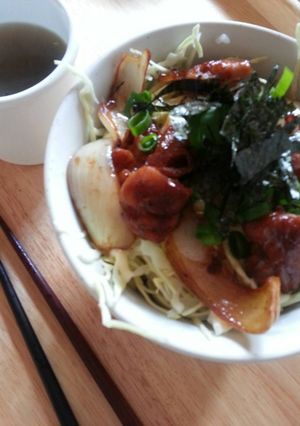 簡単！フライパンで焼き鳥丼-レシピのメイン写真