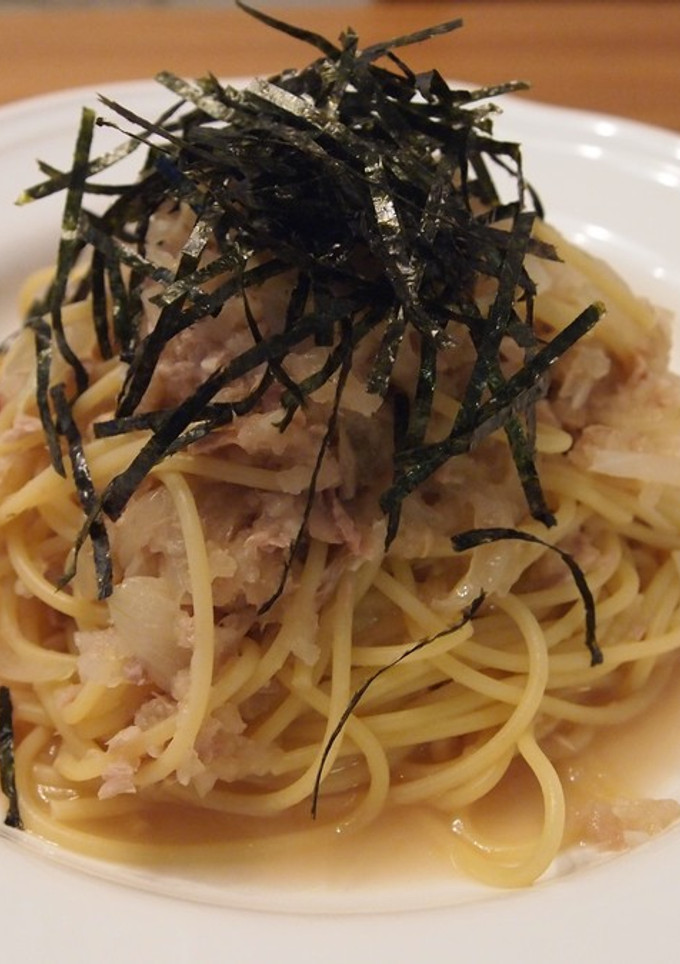ツナと大根おろしで和風パスタ（温）-レシピのメイン写真