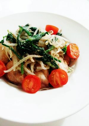 給食menu*鶏肉のごまだれかけ-レシピのメイン写真