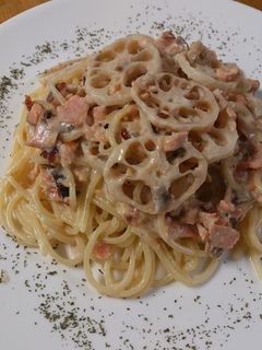 鮭スモークのクリームパスタ-レシピのメイン写真