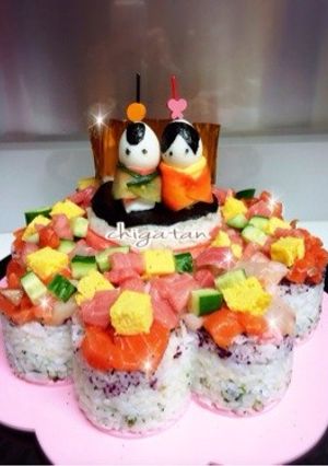 お雛様のライスケーキ-レシピのメイン写真