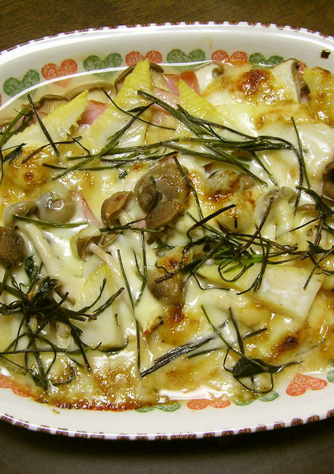 若竹ときのこのチーズ焼き-レシピのメイン写真
