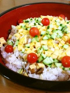 簡単&節約五目ちらし寿司の具☆作り方-レシピのメイン写真