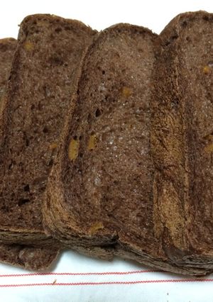 黄金コンビ！ココアとオレンジピール食パン-レシピのメイン写真