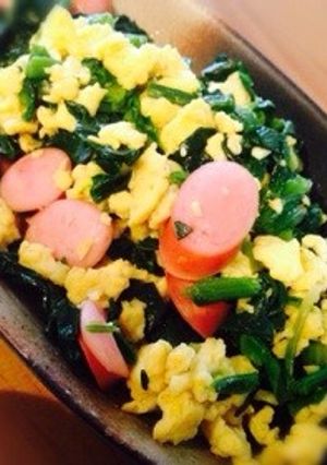 ほうれん草とたまごの炒めもの-レシピのメイン写真