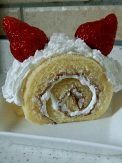 ねこロールケーキ♡-レシピのメイン写真