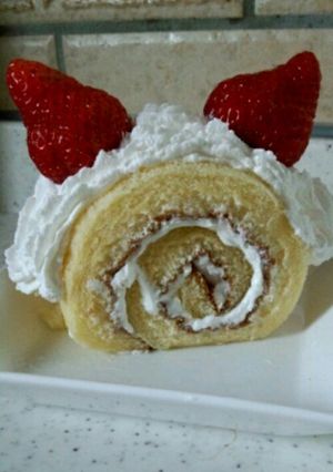 ねこロールケーキ♡-レシピのメイン写真