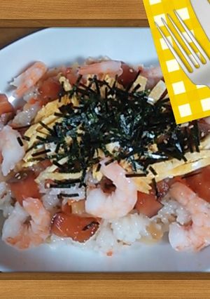 ひな祭りに簡単ちらし寿司-レシピのメイン写真