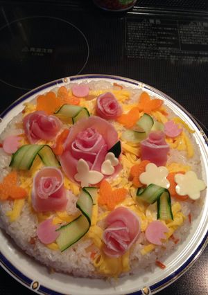 ひな祭り寿司ケーキ-レシピのメイン写真