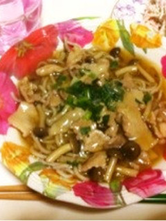 とろ~りあんかけ♩肉そば-レシピのメイン写真