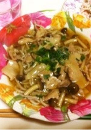 とろ～りあんかけ♩肉そば-レシピのメイン写真