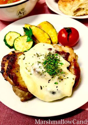 簡単フライパンでバジルチーズチキン♡-レシピのメイン写真
