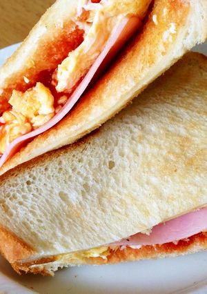 ハム卵だけトースト★オーロラ味★-レシピのメイン写真