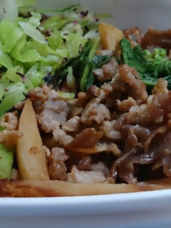 お弁当の一品に!豚肉とポテトの甘辛炒め-レシピのメイン写真