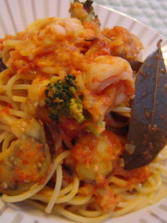 海老と茄子のトマトクリームパスタ-レシピのメイン写真