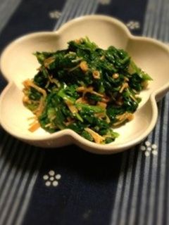 簡単和食!ほうれん草なめたけ和え-レシピのメイン写真