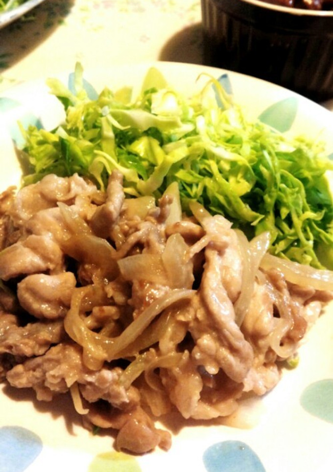 ご飯がすすむ♪　豚コマのマヨ醤油炒め-レシピのメイン写真