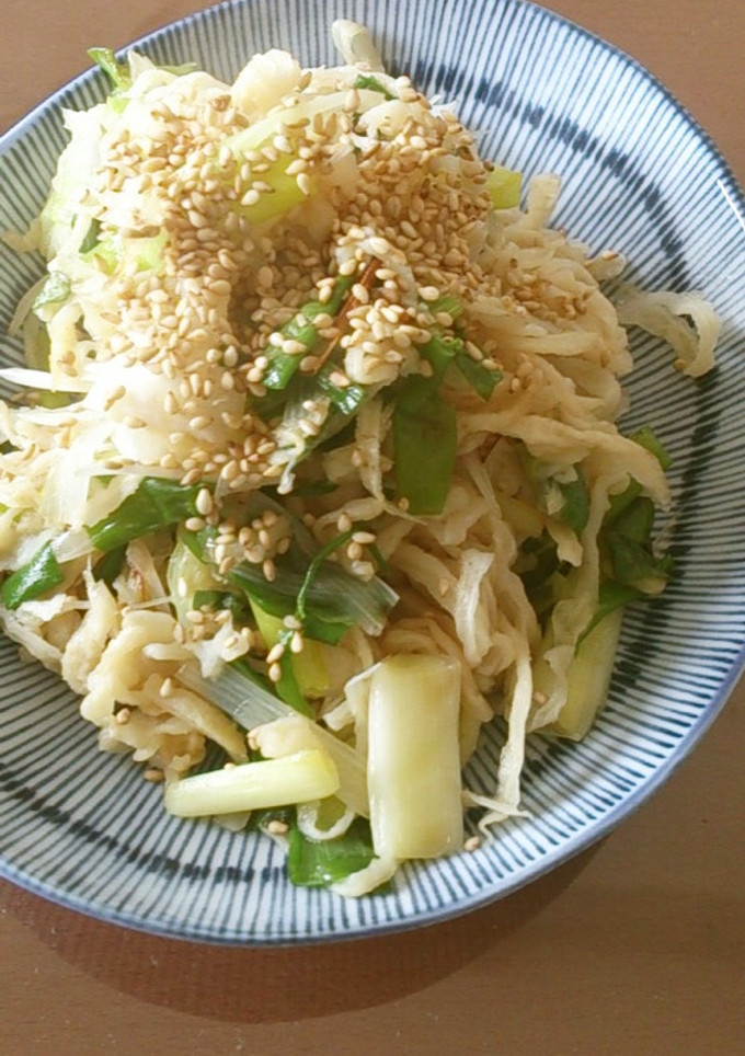 切干大根と長ネギの炒め-レシピのメイン写真
