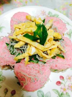 お花型の押し寿司-レシピのメイン写真