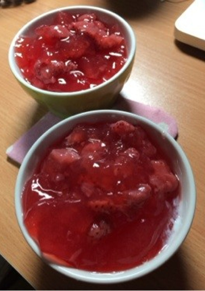 他力本願！ひな祭り用いちご杏仁-レシピのメイン写真