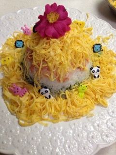 簡単!ちらし寿司ケーキ!-レシピのメイン写真