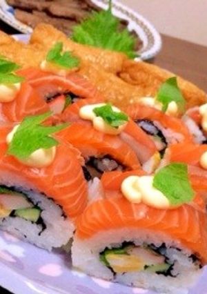 サーモンカリフォルニアロール-レシピのメイン写真