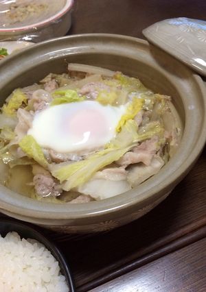 プチっと鍋でがっつり♪ミルフィーユ卵鍋-レシピのメイン写真