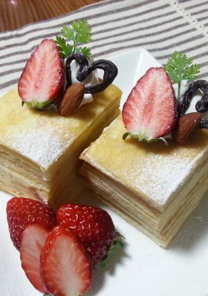 ミルクレープ ヾ(´ε｀●)ノ♪-レシピのメイン写真