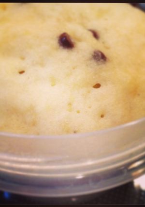 卵バターなし バナナのレンジ蒸しケーキ☻-レシピのメイン写真