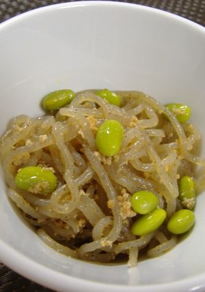 しらたきとカラスミのさっと煮-レシピのメイン写真