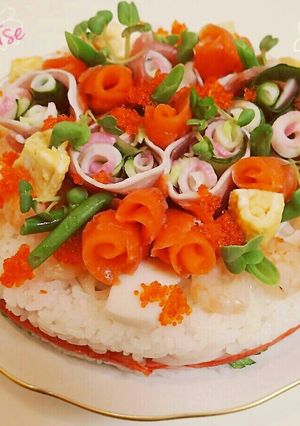 【花束*寿司cake】-レシピのメイン写真