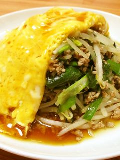 ニラ玉もやしの甘酢あんかけ-レシピのメイン写真