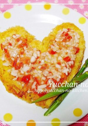 簡単♡鶏胸肉でハートのインパナータ♡-レシピのメイン写真