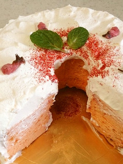 きらり!!ひな祭り・桜のシフォンケーキ-レシピのメイン写真