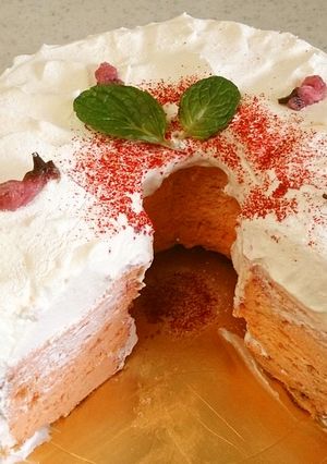 きらり！！ひな祭り・桜のシフォンケーキ-レシピのメイン写真