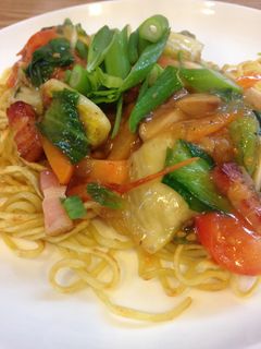 あっさり野菜あんかけ固焼きそば-レシピのメイン写真