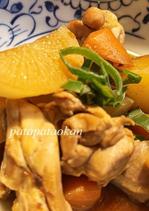 圧力鍋で簡単♡鶏もも肉と大根の味噌煮-レシピのメイン写真