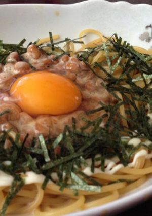 お家でランチに♡照りマヨ納豆パスタ☆-レシピのメイン写真