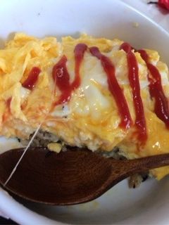 ひじきご飯で和風オムレツ♪-レシピのメイン写真