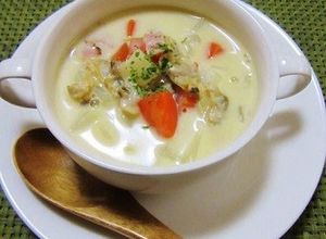 簡単！あさり水煮缶でクラムチャウダー♪-レシピのメイン写真