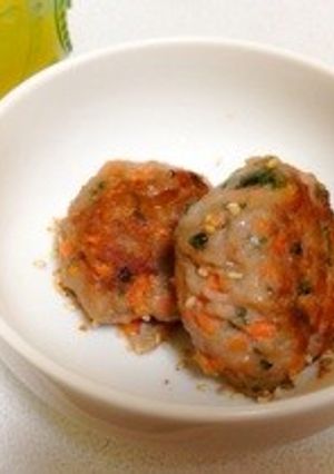【覚書用】豚ひき肉とにんじんのつくね-レシピのメイン写真