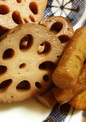 ごぼう、れんこんのコンフィ: vegan-レシピのメイン写真