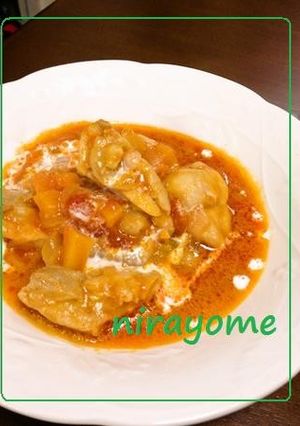 食べる♥トマトと鶏肉のクリームスープ♥-レシピのメイン写真