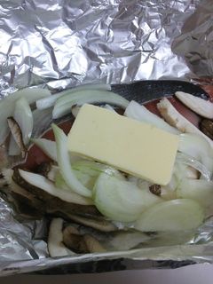 鮭とホタテのホイル焼き-レシピのメイン写真