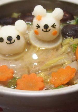 挽肉、ベーコンと白菜の重ね鍋大根おろし-レシピのメイン写真