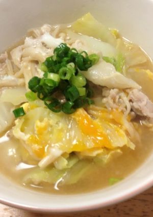 生姜スープが絶品！白菜豚肉えのき玉子♫-レシピのメイン写真