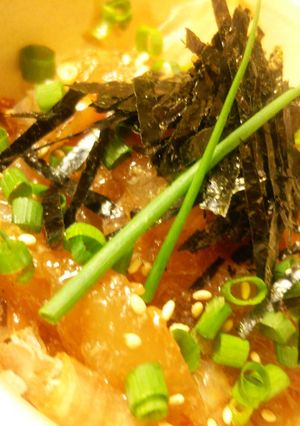 鯛の漬け丼ーお茶漬けー-レシピのメイン写真