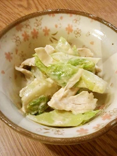春が来た~♪蕾菜とささみのごま風味サラダ-レシピのメイン写真