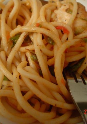 簡単トマトのスパゲッティ-レシピのメイン写真